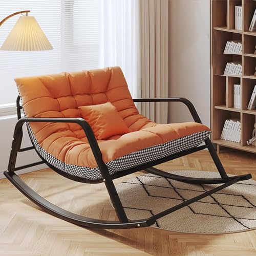 Gepolstertes Kissen Schaukelstuhl für Outdoor Terrasse und Wohnzimmer - Bequeme Sitzgelegenheit für Garten Entspannung von Generisch