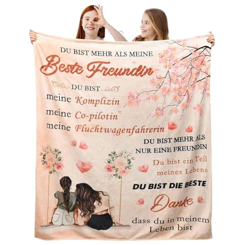 Geschenk für Freundin, Decke, Geschenkdecke, 150 x 200 cm von Generisch