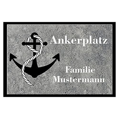 Geschenke-Macher Ankerplatz personalisierte Fussmatte (50x75cm) von Generisch