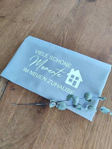 Geschirrtuch zum Einzug – 100 % Baumwolle, Premium Qualität – Einzugsgeschenk für Neue Wohnung – Einweihungsgeschenk von Generisch