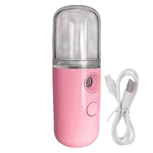 Gesichtsdampfer-Luftbefeuchter, Feuchtigkeitsspendender Gesichtsdampfer,Taschenfeuchtigkeitsspendender Kabelloser Gesichtsbefeuchter-Reise-Akku-Gesichtsdampfer Mit 30-ml-Wassertank Für Zuhause Und S von Generisch
