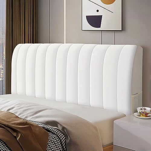 Gesteppte Bett-Kopfteil-Bezüge/Bezug zu Hause, Quilt-Bett-Kopfteil-Bezüge, Stretch, staubdicht, Schutzhülle für Schlafzimmer-Kopfteil, Bettbezug für das Kopfteil, Weiß, 200 cm (78,74 Zoll) von Generisch