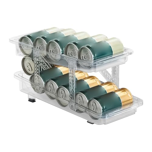 Getränkedosenspender – Kühlschrankdosen-Organizer – Spender für Soda – erweiterbarer Rollkühlschrank Limonadendosen Organizer Rack | Verstellbares Getränke-Aufbewahrungsfach für Saft, Bier, Getränkedosenspender – Kühlschrankdosen-Organizer – Spender für Soda – erweiterbarer Rollkühlschrank Limonadendosen Organizer Rack | Verstellbares Getränke-Aufbewahrungsfach für Saft, Bier, von Generisch
