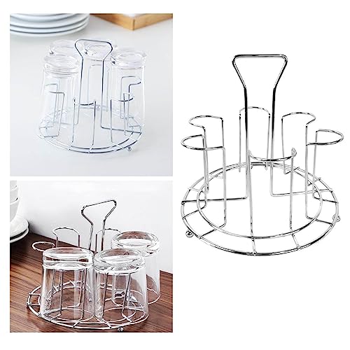 Getränkehalter Flaschenhalter einfach aufzuhängen, schöne Dekoration, Tassenregal, Haken Badeboote Für Badewanne (Silver, One Size) von Generisch