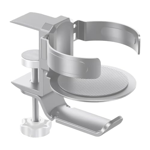 Getränkehalter - Trinkbecherhalter Clip Kreativen | Einstellbar Schreibtisch Flaschenhalter | Schreibtisch Stuhl Kanten Cupholder Tasse Untertasse Clip Design für Wasser Limo Kaffeetasse von Generisch