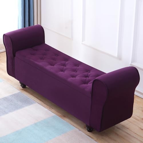 Getuftete, gepolsterte Sitzbank mit Stauraum und Massivholzbeinen, vielseitige Möbel für Schlafzimmer, Wohnzimmer und Eingangsbereich Getuftete, gepolsterte Sitzbank mit Stauraum und Massivholzbeinen, vielseitige Möbel für Schlafzimmer, Wohnzimmer und Eingangsbereich von Generisch