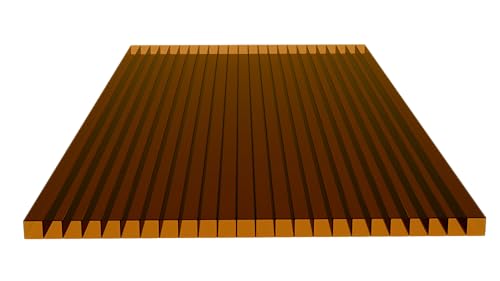 Gewächshausplatten 1 Stk: 1200x700 Polycarbonat Doppelstegplatten 10 mm Braun - UV-beständige Polycarbonatplatten Für Gewächshaus - Robuste Polycarbonat Doppelstegplatten Für Carports Gewächshausplatten 1 Stk: 1200x700 Polycarbonat Doppelstegplatten 10 mm Braun - UV-beständige Polycarbonatplatten Für Gewächshaus - Robuste Polycarbonat Doppelstegplatten Für Carports von Generisch