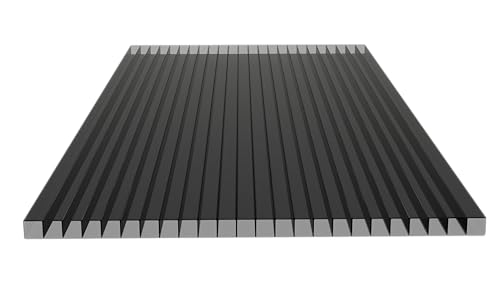 Gewächshausplatten 1 Stk: 1200x700 Polycarbonat Doppelstegplatten 8 mm Rauchig grau - UV-beständige Polycarbonatplatten Für Gewächshaus - Robuste Polycarbonat Doppelstegplatten Für Carports von Generisch