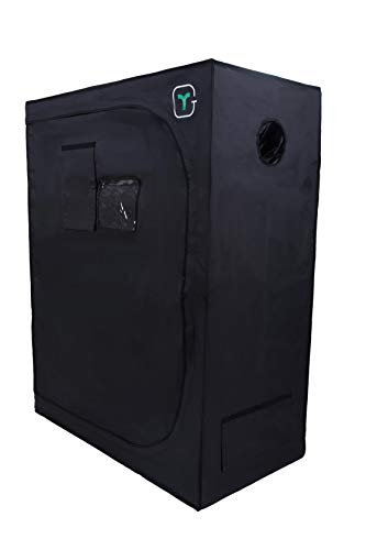 Gewächshauswachstumszelt, Indoor Growth Box, Dunkelkammer, Pflanzenzelt, Zuchtbox, Kulturgemüse und Kräuterpflanzen, schwarz Größe: 120 x 60 x 150 cm von Generisch