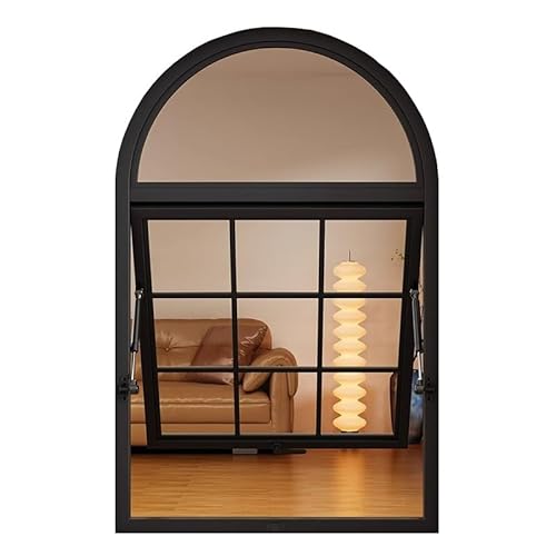 Gewölbtes französisches Fenster mit Glas, elegantes Klapp-Design für Schlafzimmer, Landhausstil Bogenscheibe von Generisch