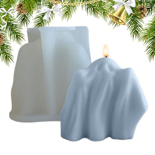 Ghost Siliconform - Wiederverwendbares Silikonform Für Halloween -Kerzen | -Epoxidharzform Für Seife, Und Handwerksprojekte | Fun Spooky Candle Making -Werkzeug Für Saisonale Und Wohndekorat von Generisch