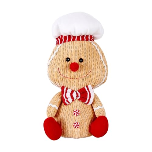 Gingerbread Deko - Beleuchtete Lebkuchenmännchen Sammelfigur | Wohnaccessoires Tischdekoration Für Kamin Schreibtisch Schlafzimmer Büro von Generisch