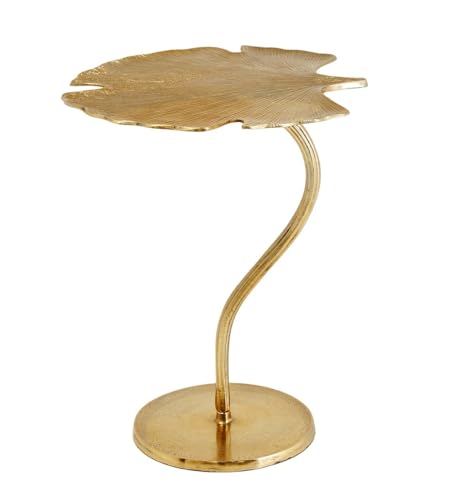 Ginkgo Leaf Tisch Couchtisch Beistelltisch BAROCKTISCH RUND IN Gold Aluminium ANTIK Look BAROCK Stil REPRO HÖHE 53 cm Ginkgo Leaf Tisch Couchtisch Beistelltisch BAROCKTISCH RUND IN Gold Aluminium ANTIK Look BAROCK Stil REPRO HÖHE 53 cm von Generisch