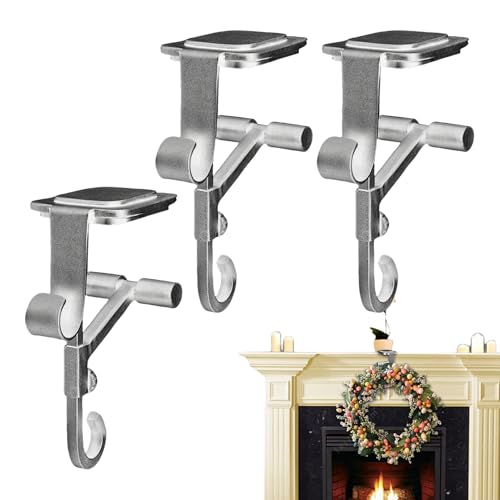 Girlandenhalter - 2 in 1 Kamin Strumpf und Girlandenhalter - 3 Stück Verstellbare Stabile Haken für Festtage Feier Innenbereich Wohnung Einzelhandel Laden Display Zuhause Girlandenhalter - 2 in 1 Kamin Strumpf und Girlandenhalter - 3 Stück Verstellbare Stabile Haken für Festtage Feier Innenbereich Wohnung Einzelhandel Laden Display Zuhause von Generisch