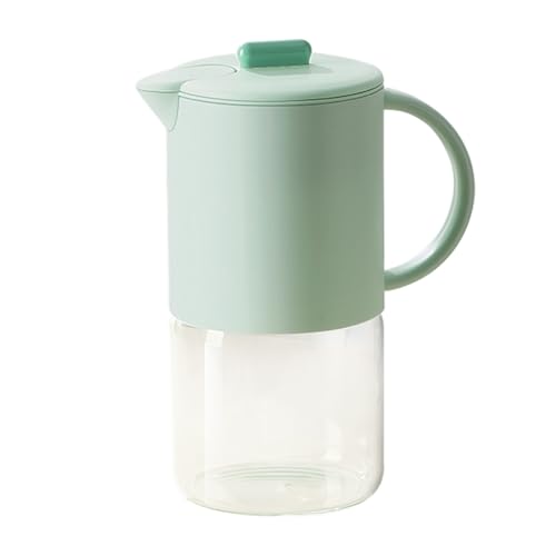 Glas Karaffe Mit Deckel | 1500ml Getränkekaraffe - Luftigdichter Getränkespender Für Tee Kaffee Heiße Kalte Getränke Flüssigkeiten Milch Kühlschrank Aufbewahrung Party | Für Kaffee Cocktails Milch Par von Generisch