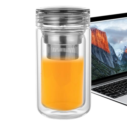 Glas Tee-Ei - Glas Teetasse mit Aufgussbehälter,Transparenter Teebecher für Reisekaffee Auto Familie Kollegen Freunde Camping,Für Camping Zuhause Auto Servieren Freunde Kollegen Outdoor Party Familie Glas Tee-Ei - Glas Teetasse mit Aufgussbehälter,Transparenter Teebecher für Reisekaffee Auto Familie Kollegen Freunde Camping,Für Camping Zuhause Auto Servieren Freunde Kollegen Outdoor Party Familie von Generisch