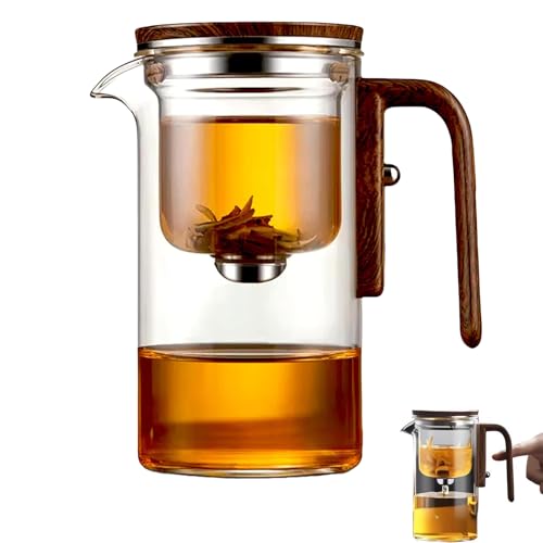 Glas-Teekanne mit Teesieb und Holzgriff, 800 ml, Wassertrennungsdesign, perfekt für Teeliebhaber und Geschenkideen Glas-Teekanne mit Teesieb und Holzgriff, 800 ml, Wassertrennungsdesign, perfekt für Teeliebhaber und Geschenkideen von Generisch