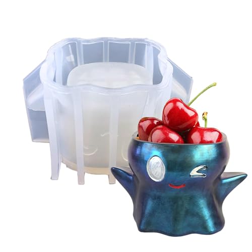 Glasformen für Epoxidharz, Kunstharz, Tassenform, Blumentopf, Kerzen, Glas, Epoxid-Gussformen, Aufbewahrungsbox, wiederverwendbare Halloween-Zementformen für Blumentöpfe von Generisch