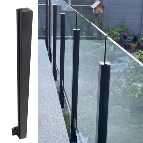 Glasklemme und Seitenstützsystem für sicheres Balkon-, Treppen-, Deck- und Dachbodengeländer, kompatibel mit verschiedenen Glasplattenstärken Glasklemme und Seitenstützsystem für sicheres Balkon-, Treppen-, Deck- und Dachbodengeländer, kompatibel mit verschiedenen Glasplattenstärken von Generisch