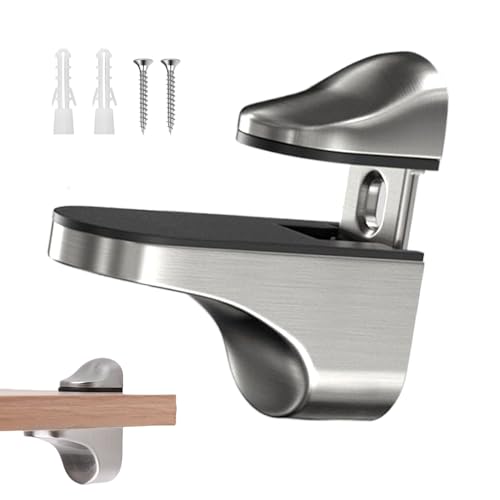 Glasregalhalterungen - Verstellbare Duschglas -Regalhalterhalter | Teilehalter Support Clip Hardware für Holz Acryl Schrank Bar Tür Organisation Badezimmer Glasregalhalterungen - Verstellbare Duschglas -Regalhalterhalter | Teilehalter Support Clip Hardware für Holz Acryl Schrank Bar Tür Organisation Badezimmer von Generisch