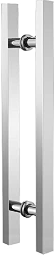 Glasschiebetürgriff aus Edelstahl - Zweiseitiges Push-Pull-Design mit Montagezubehör für Haustore und Eingänge Glasschiebetürgriff aus Edelstahl - Zweiseitiges Push-Pull-Design mit Montagezubehör für Haustore und Eingänge von Generisch