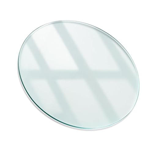 Glastischplatte Aus Gehärtetem Glas, Transparente Tischplatte Glasplatte Mit 7mm Sicherheitsglas, Für Küche Und Esszimmer Tischplatte, Bodenplatte(58CM(23IN)) von Generisch