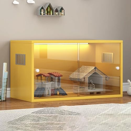 Glasvitrine – Stapelbare Wohnzimmervitrine für Sammlerstücke und Trophäen mit Glastüren – Ideales Esszimmer Display Regal von Generisch
