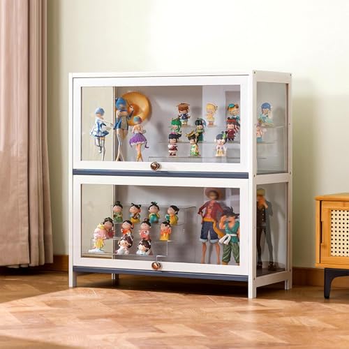 Glasvitrine Wohnzimmer Vitrine Vitrine Vitrine - 5 Etagen Braun 80 * 33 * 172 Transparent auf 3 Seiten - Robuste Textur, versiegelt und staubdicht - Geeignet für verschiedene Szenarien von Generisch