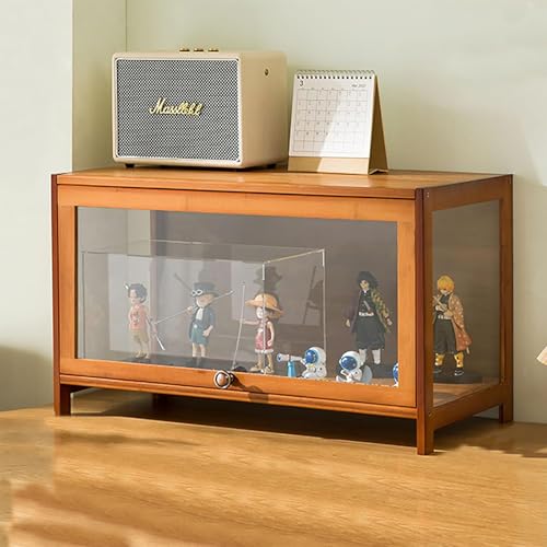 Glasvitrine Wohnzimmer Vitrine Vitrine Vitrine - 5 Etagen Braun 80 * 33 * 172 Transparent auf 3 Seiten - Robuste Textur, versiegelt und staubdicht - Geeignet für verschiedene Szenarien von Generisch