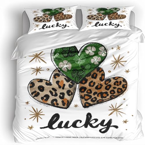 Glückliche Leopard Triblad Bettwäsche 135X200Cm Kinder Junge Mädchen 3D Effekt Bettbezug Jugendliche Bettwäsche-Set Mikrofaser Bettbezug Mit Reißverschluss Und 2 Kissenbezug 80X80Cm Glückliche Leopard Triblad Bettwäsche 135X200Cm Kinder Junge Mädchen 3D Effekt Bettbezug Jugendliche Bettwäsche-Set Mikrofaser Bettbezug Mit Reißverschluss Und 2 Kissenbezug 80X80Cm von Generisch