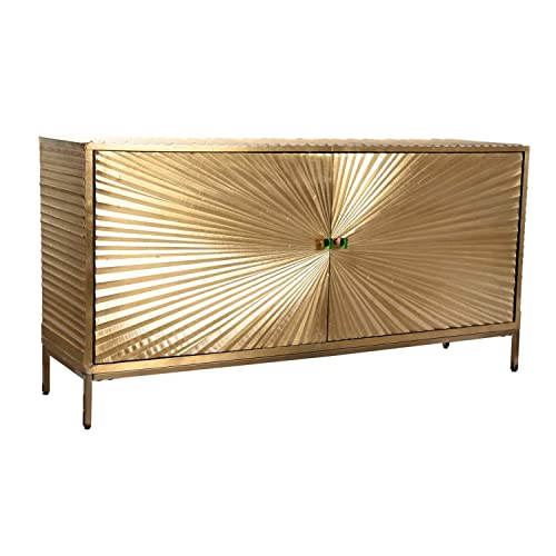 Gold Standard Holz Sideboard Schrank mit Ablageregal Elegantes Design für Wohnzimmer oder Esszimmer Dekor von Generisch