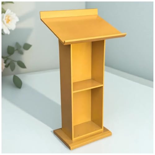 Goldene Massivholz-Podien – Steh-Lautsprecher-Podium mit Stauraum für Schule, Kirche und Empfangstresen – Schauspielpodien für Veranstaltungen und Präsentationen Goldene Massivholz-Podien – Steh-Lautsprecher-Podium mit Stauraum für Schule, Kirche und Empfangstresen – Schauspielpodien für Veranstaltungen und Präsentationen von Generisch