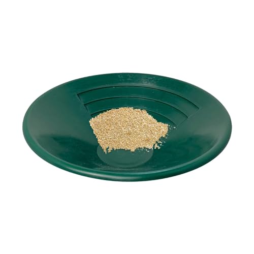Goldwaschpfanne | 260 Mm Goldwaschpfanne | Grünes Waschgoldtablett | ABS Goldsiebklassierer | Waschende Goldwaschfalle | Goldsieb Für Suchdetektoren In Bergen, Wasserquellen, Flüssen, Bergbauminen von Generisch