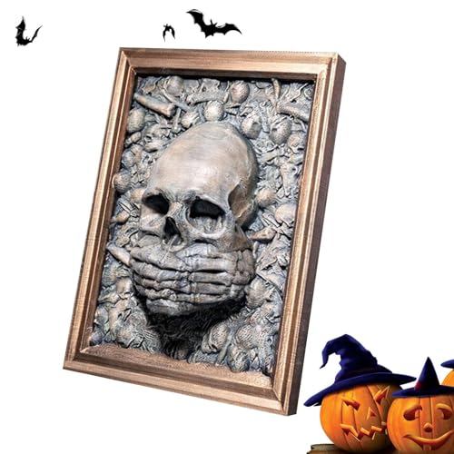 Gotischer Bilderrahmen, Halloween-Bilderrahmen | Fotorahmen Wanddekoration Skulpturen - Wandrahmen-Schädel-, Gothic- -Bilderrahmen, Wandkunst-Skulptur gruselig, Halloween-Dekorationen Gotischer Bilderrahmen, Halloween-Bilderrahmen | Fotorahmen Wanddekoration Skulpturen - Wandrahmen-Schädel-, Gothic- -Bilderrahmen, Wandkunst-Skulptur gruselig, Halloween-Dekorationen von Generisch