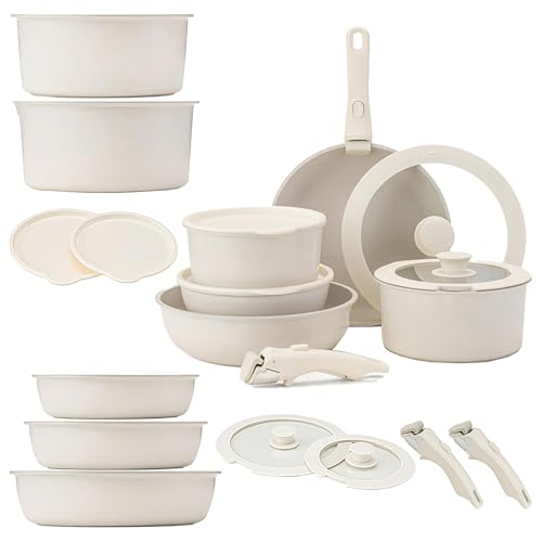 Gourmetifics Cookware Set, Gourmetific Pots And Pans, Detachable Handle Pot Set, Super Easily Clean For Kitchen(11 pcs) von Generisch