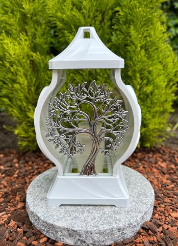 Grablampe Grablaterne mit Baum - Motiv 29,5 cm H. Grabkerze Kerze Grabkerze Grablicht Gartenlampe Laterne inkl. Kerze ohne Sockel NEU NEU Grablampe Grablaterne mit Baum - Motiv 29,5 cm H. Grabkerze Kerze Grabkerze Grablicht Gartenlampe Laterne inkl. Kerze ohne Sockel NEU NEU von Generisch