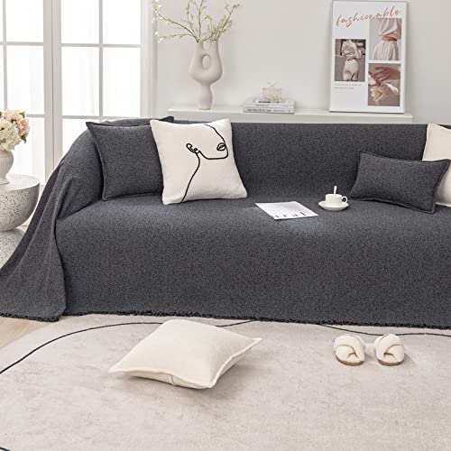 Grau Bouclé Sofabezug & Überwurfdecke Leinenstoff Schoner für Sessel Sofa Bett & Stühle Multifunktionale Outdoor Decke 180 x 230 cm Grau Bouclé Sofabezug & Überwurfdecke Leinenstoff Schoner für Sessel Sofa Bett & Stühle Multifunktionale Outdoor Decke 180 x 230 cm von Generisch
