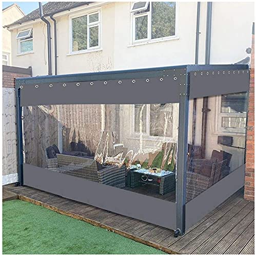 Grauer Pavillon-Vorhang für den Außenbereich mit transparenten PVC-Fenstern, wasserdicht und UV-beständig, 2,3 x 3,3 m, perfekt für Terrasse, Garten und Veranstaltungen im Freien. Grauer Pavillon-Vorhang für den Außenbereich mit transparenten PVC-Fenstern, wasserdicht und UV-beständig, 2,3 x 3,3 m, perfekt für Terrasse, Garten und Veranstaltungen im Freien. von Generisch