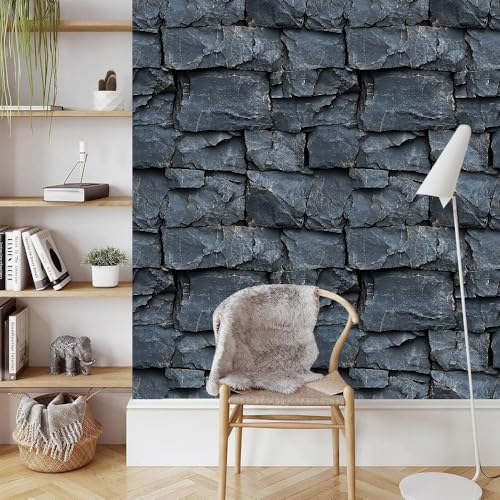 Grauer Stein Ziegel Klebefolie Möbel 0.52x10 M Fels Textur Selbstklebende Tapete Abziehen Aufkleben Wallpaper Entfernbare Wandverkleidung Dekoratives für Küche Arbeitsplatte Schränke Tische Wand Grauer Stein Ziegel Klebefolie Möbel 0.52x10 M Fels Textur Selbstklebende Tapete Abziehen Aufkleben Wallpaper Entfernbare Wandverkleidung Dekoratives für Küche Arbeitsplatte Schränke Tische Wand von Generisch
