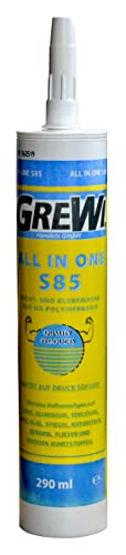 Grewi All in one S85 Montagekleber, Baukleber mit hoher Sofort-Haftung, 290 ml Kartusche von Generisch