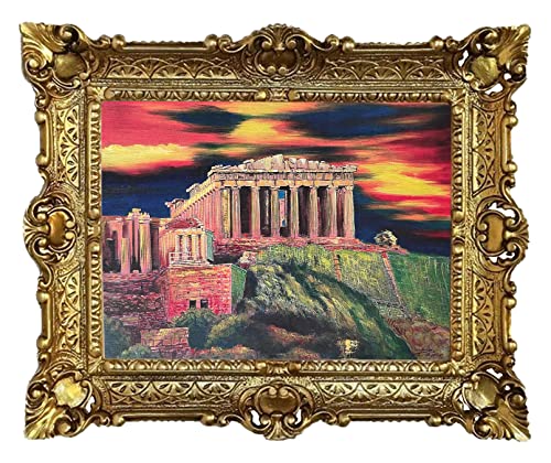 Griechisches 56x46cm Wandbild des Parthenon - By. Rajco Wunderschönes Bild Repro Antik Barock Repro gerahmtes Look Gemälde 50B von Generisch