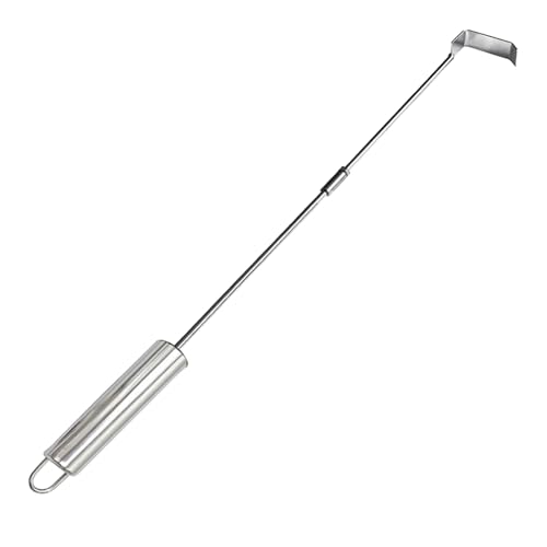 Grill Rake Hacke für die Ascheentfernung - Hochleistungs -Ascheschaber für Feuerstelle und Outs -Ofenreinigung | Langgangs -Metallreinigungswerkzeug für Grill, Gartenherd, Kaminwartung, Holzbrenner We von Generisch