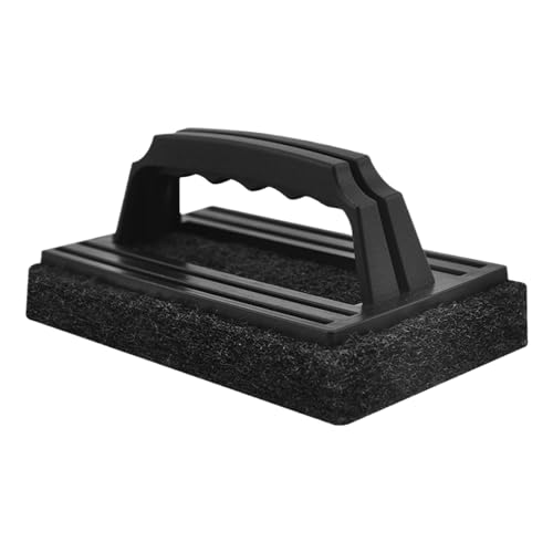 Grillbürste, Grillreinigung, Besengriff, robustes Grillschrubber, 15 x 9 x 7 cm, Küchen-Scheuergerät für Ofenrost, Kochgeschirr, BBQ und Grillwartung von Generisch