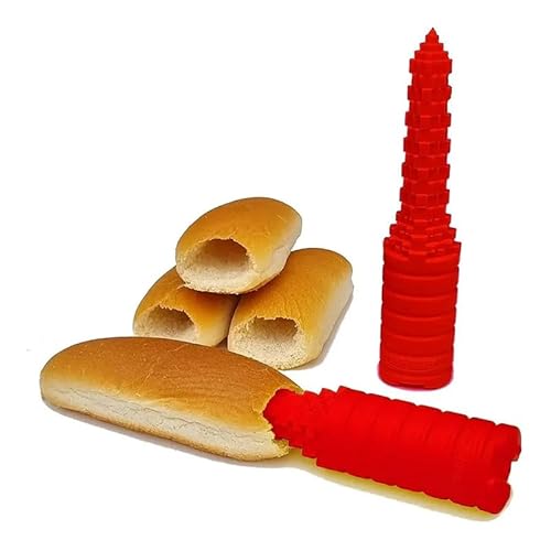 Grillen Hotdogger Schneiden Brot Werkzeug Bohrer A Loch Hot Dog Bun Driller BBQ Auslaufsicher Hotdogs Würstchen für Zuhause von Generisch