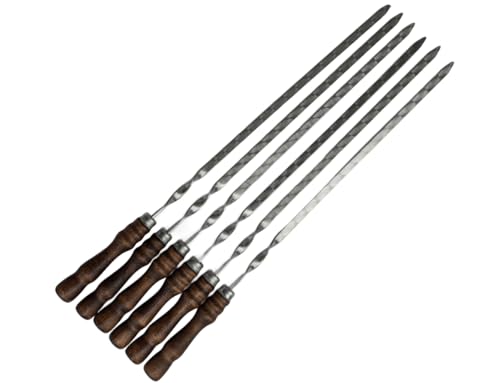 Grillspieße, Schampura für Fleisch, Spieße für Mangal (7) von Generisch