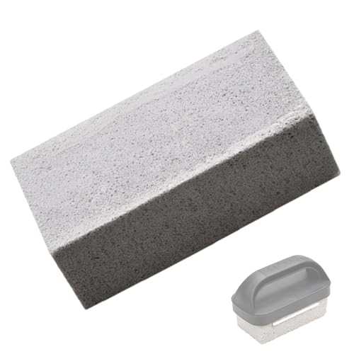 Grillstein-Reinigungsblock, Bimsstein für die Herdreinigung,Ziegelblock mit robustem Griff - Grillreiniger, kratzfester, Flacher Gewürzstein für Grill, Spülbecken von Generisch