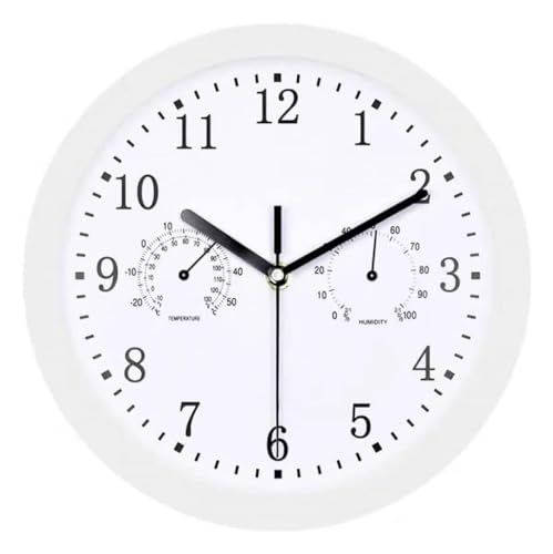 Große Outdoor Gartenuhr, 10 Zoll Wetterfest Uhr mit Thermometer und Hygrometer, Badezimmer Uhren Funk Wasserdicht, Wohnzimmer, Küche, Wanduhr Für Terrasse, Balkon, Garten Große Outdoor Gartenuhr, 10 Zoll Wetterfest Uhr mit Thermometer und Hygrometer, Badezimmer Uhren Funk Wasserdicht, Wohnzimmer, Küche, Wanduhr Für Terrasse, Balkon, Garten von Generisch