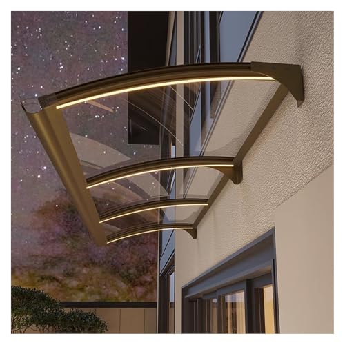 Große gebogene Metallvordach Markise für Tür & Fenster 150x180 cm wetterfester Außenunterstand mit doppelter Drainage, idealer Haustürschutz Große gebogene Metallvordach Markise für Tür & Fenster 150x180 cm wetterfester Außenunterstand mit doppelter Drainage, idealer Haustürschutz von Generisch