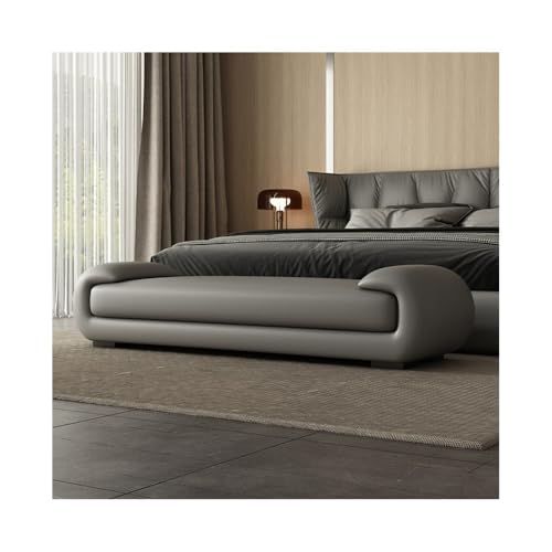 Große graue Bettbank – stilvoller Aufbewahrungshocker für Schlafzimmer, Wohnzimmer oder Flur – vielseitiger Sofa-Hocker und Schuhbank – bequemer Nachttisch Große graue Bettbank – stilvoller Aufbewahrungshocker für Schlafzimmer, Wohnzimmer oder Flur – vielseitiger Sofa-Hocker und Schuhbank – bequemer Nachttisch von Generisch