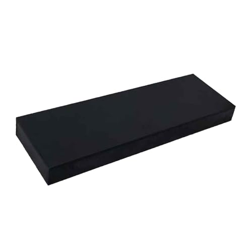 Große rechteckige Präsentationsständer für Desserts und Schmuck – runde Podestständer für Brautmodengeschäfte und Bekleidungsgeschäfte – Schwarze Basis, 170 x 40 x 10 cm, perfekte Vitrinen von Generisch